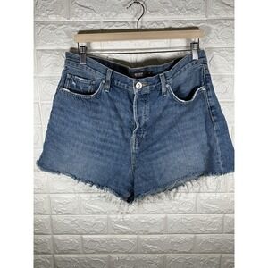 Hudson Womens Jean Shorts Size 33 Raw Hem‎ Cut Off Denim Lori Short Medium Wash
